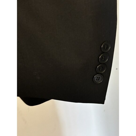 Vito Rufolo San Martino Mens Size 40L Wool Black Blazer Jacket Coat Italy - Picture 7 of 13